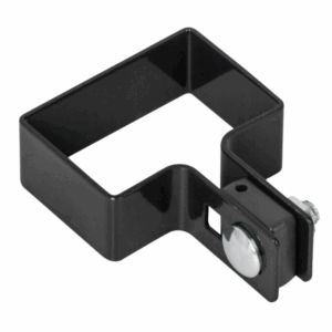 Obejma Końcowa 60x40 do Słupka, Czarna