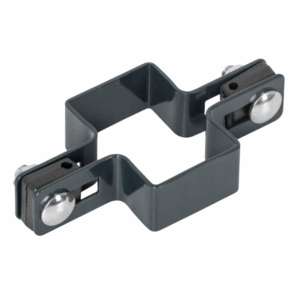 Obejma Słupka 60x40 Przelotowa Pośrednia, Grafitowa