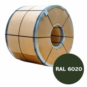 Blacha Powlekana RAL 6020 Płaska Matowa 0,4x1250 w Rolce