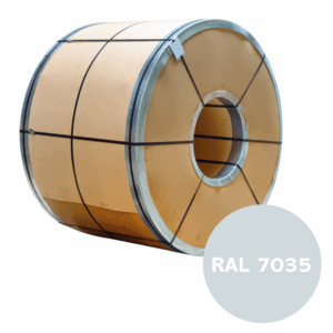 Blacha Powlekana RAL 7035 Płaska Matowa 0,4x1250 w Rolce