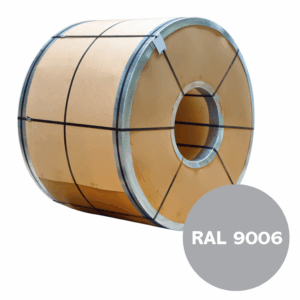 Blacha Powlekana RAL 9006 Płaska Matowa 0,4x1250 w Rolce